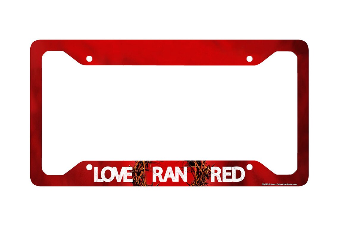 Christian License Plate Frame Christian Car Tag Frame Etsy