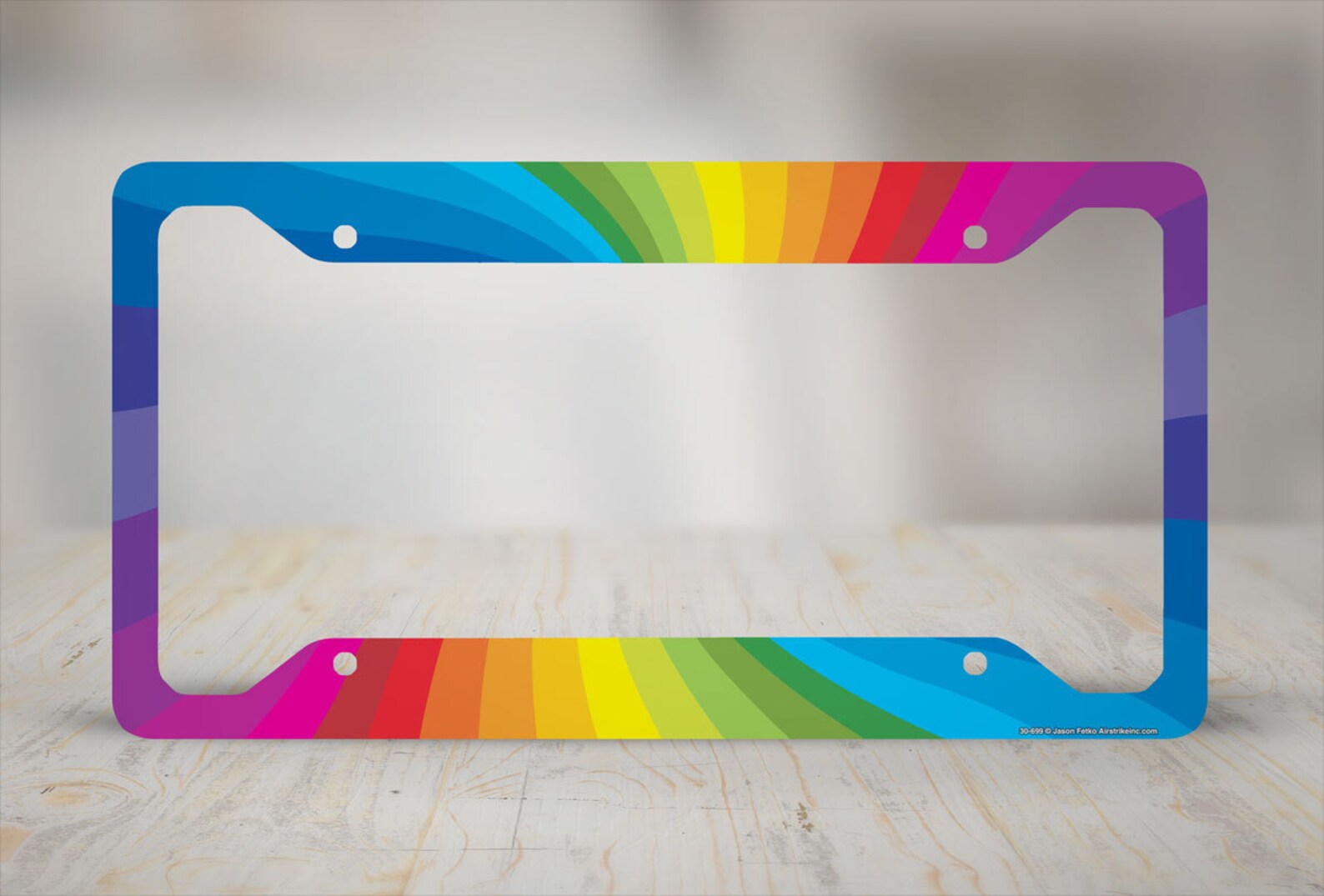 Rainbow License Plate Frame Rainbow Car Tag Frame Rainbow - Etsy