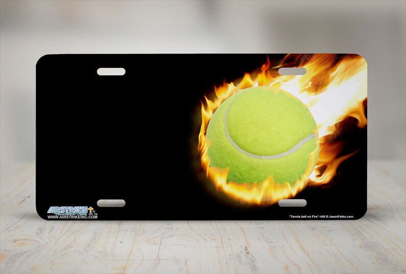 Tennis Ball License Plate Tennis Ball Car Tag Tennis Ball Etsy