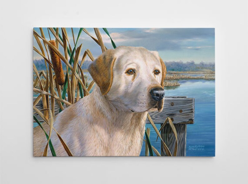 Yellow Lab Wall Decor Yellow Lab Canvas Art Large Lab Etsy