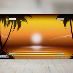 Heart Love Ocean Sunset Sea Beach Amor Sun Vehicle License Plate Front Auto Tag Heart Love Ocean Sunset Sea Beach Amor Sun Vehicle License Plate Front Auto Tag