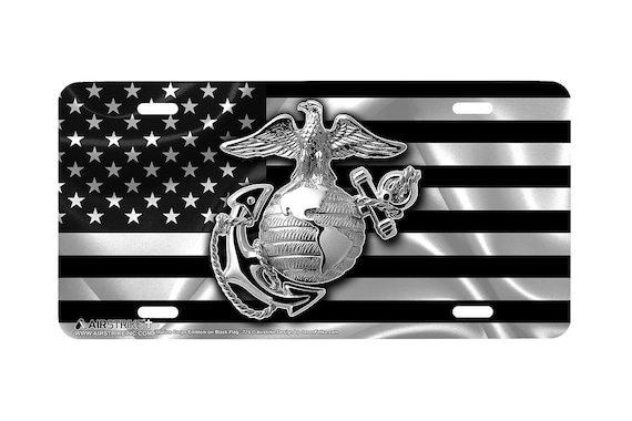 USMC Marine corps Marines Vehicle License Plate Front Auto Tag NEW USA US FLAG USMC Marine corps Marines Vehicle License Plate Front Auto Tag NEW USA US FLAG