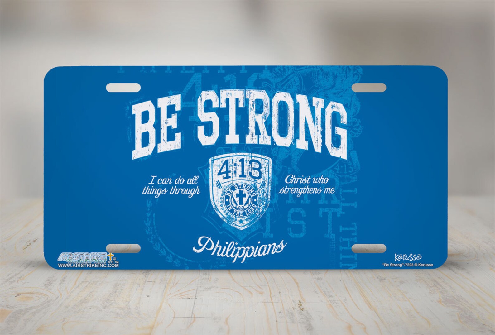 Be Strong Christian License Plate Christian Car Tag Etsy
