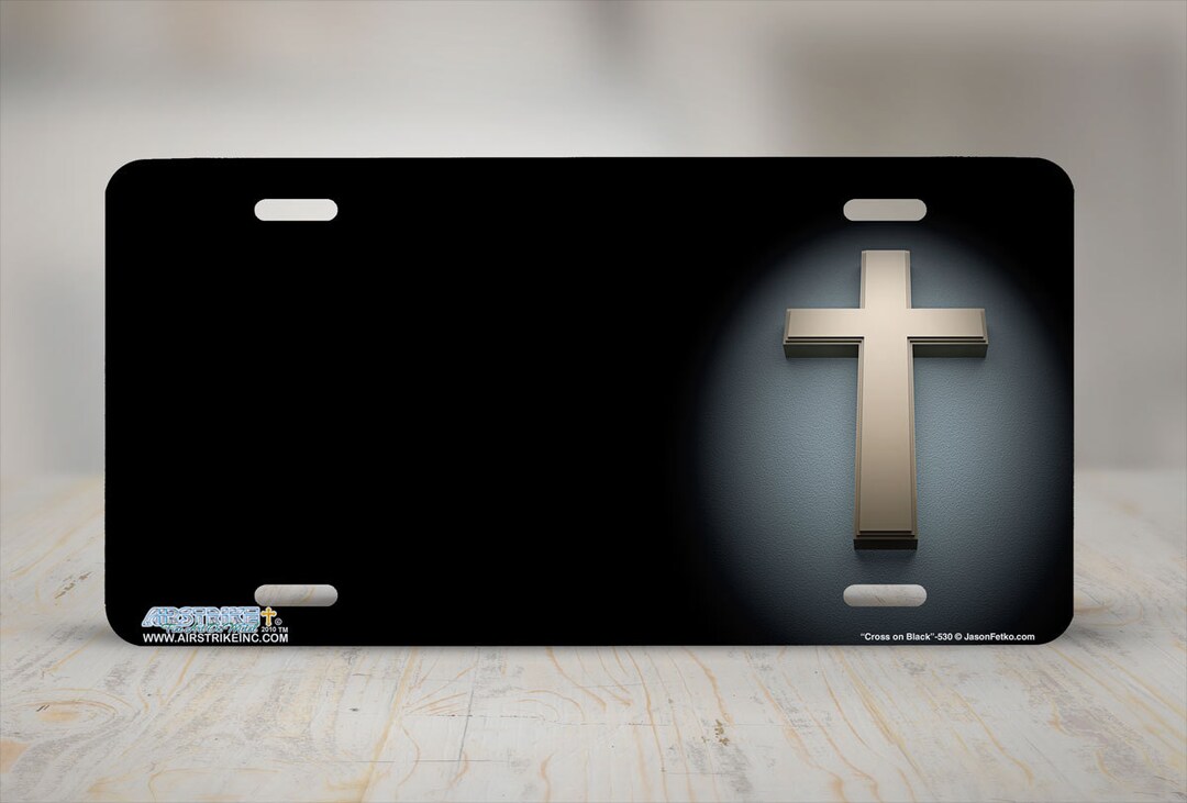 Christian Cross License Plate Christian Car Tag Christian Etsy