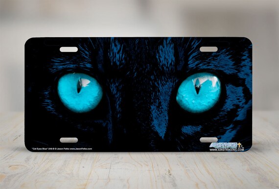 License Plate Covers Sports Outdoors Cool Wolf Blue Eyes Durable
