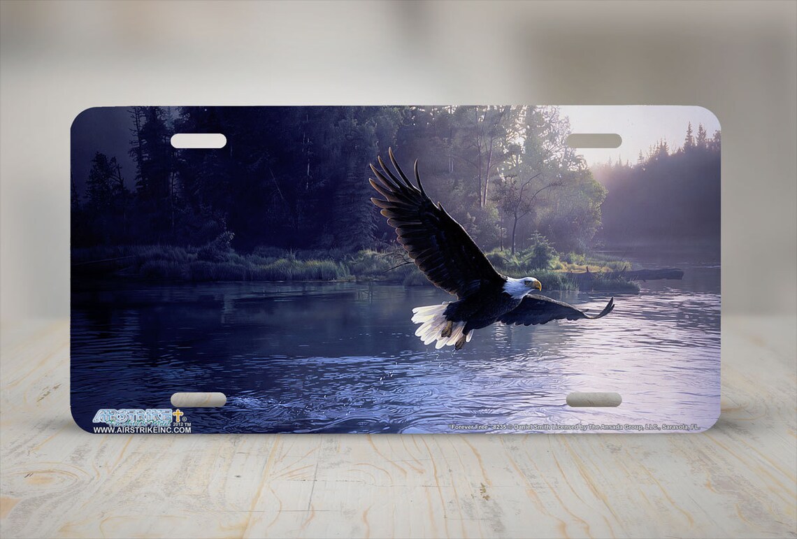 Eagle License Plate Eagle Car Tag Eagle Front License Plate Etsy