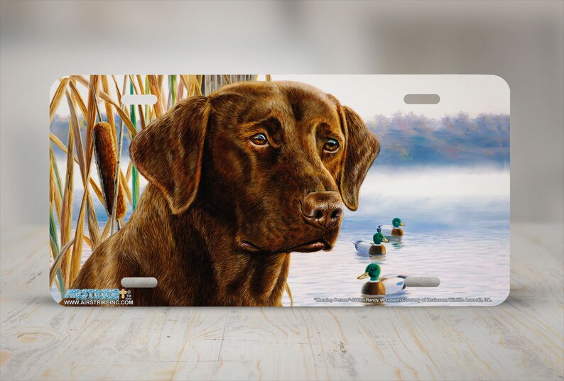 Brown Lab License Plate Brown Labrador Dog Car Tag Brown Lab Etsy