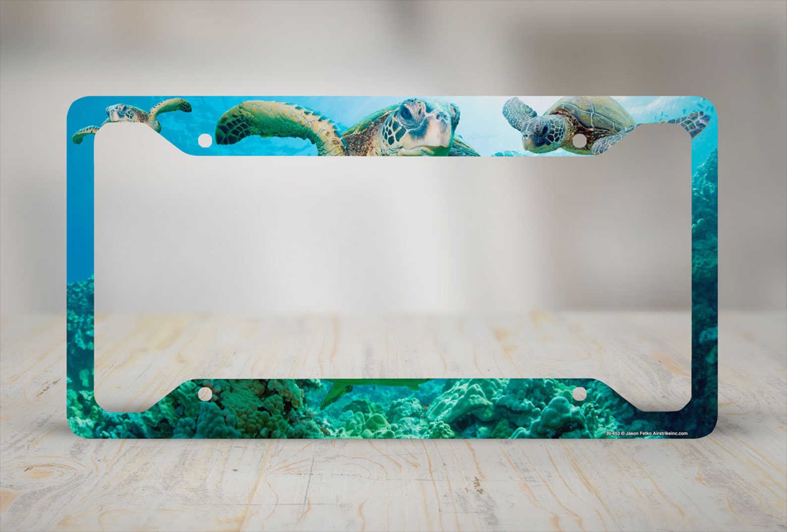 Sea Turtle License Plate Frame Beach Car Tag Frame Beach Etsy