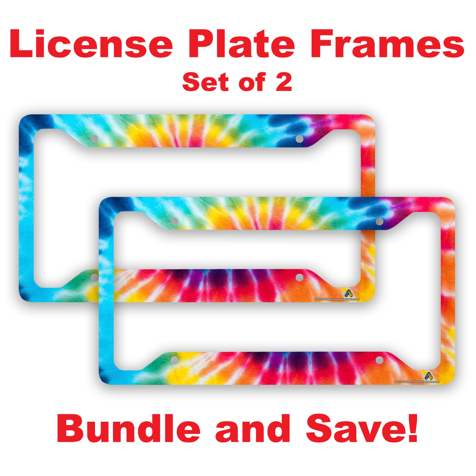 Tie Dye License Plate Frame Tie Dye Car Tag Frame Tie Dye Etsy