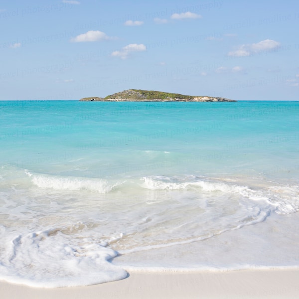 Exuma Bahamas Beach Photography, Tropic of Cancer Beach Caribbean, Ocean Photography, Caribbean Travel Photography, Sea Art, 8x10 Photo