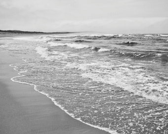 Northern California Photography, Beach Landscape Photo, California Landscape Photography, B&W Beach Photo, 8x10 Photo, Art Decor