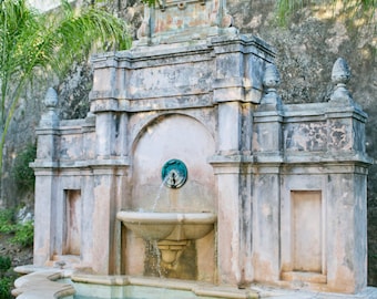 Old San Juan Puerto Rico, Old San Juan Photography, San Juan Art, San Juan Fountain, Puerto Rico Travel Photography, 8x12 Photo Print