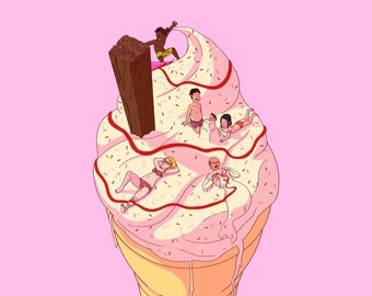 Sweet Treats A6 Postcards, Illustrated
