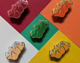 Gummy Bear Sweets, Pick N Mix, Hard Enamel Pin