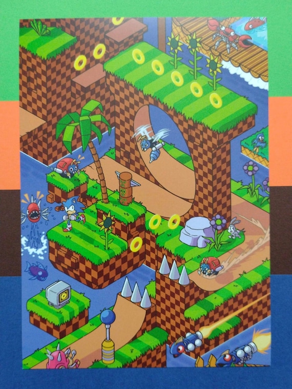 Isometric Zones, A5 Art Prints