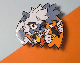 Scrappy Ringtail, Hard Enamel Pin, Fan Merch, Unofficial