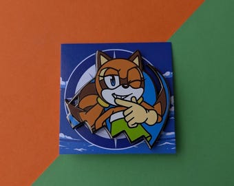 Plucky Captain, Hard Enamel Pin, Fan Merch, Unofficial