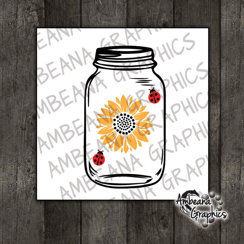 Free Free Sunflower In Mason Jar Svg 584 SVG PNG EPS DXF File