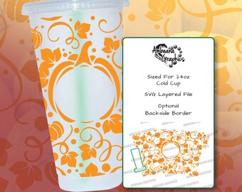 Starbucks Cold Cup - Pumpkin Patch
