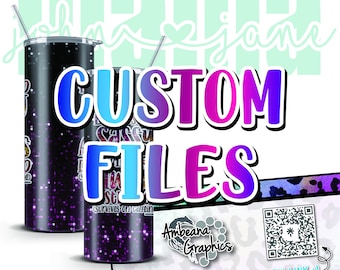 Custom Design Files (SVG • PNG • DTF Digital Files • Sublimation • & More)