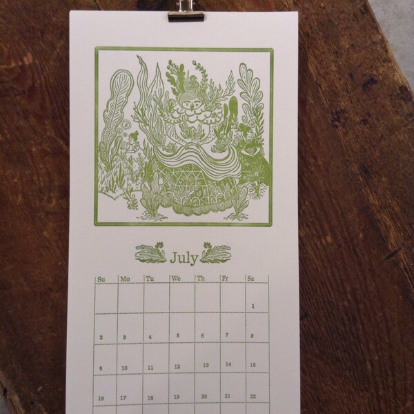 SALE 50% korting * 2017 boekdruk kalender