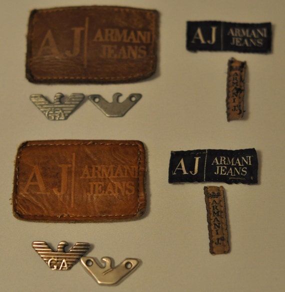 Vintage Authentic AJ Armani Jeans Label 