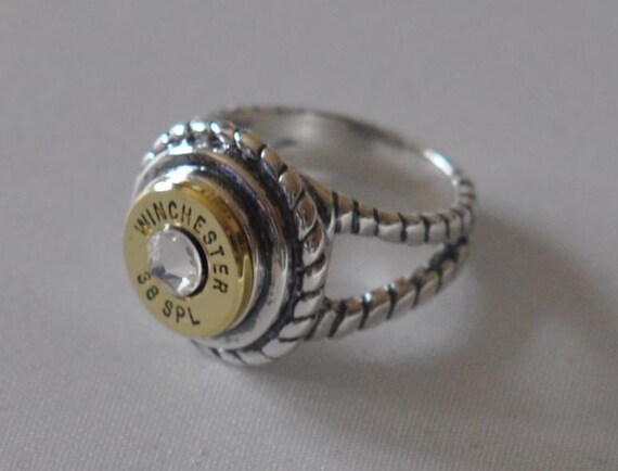 Solid .925 Sterling Silver Band Custom Nickel Bullet Women's Ring FREE SHIP Solid .925 Sterling Silver Band Custom Nickel Bullet Women's Ring FREE SHIP