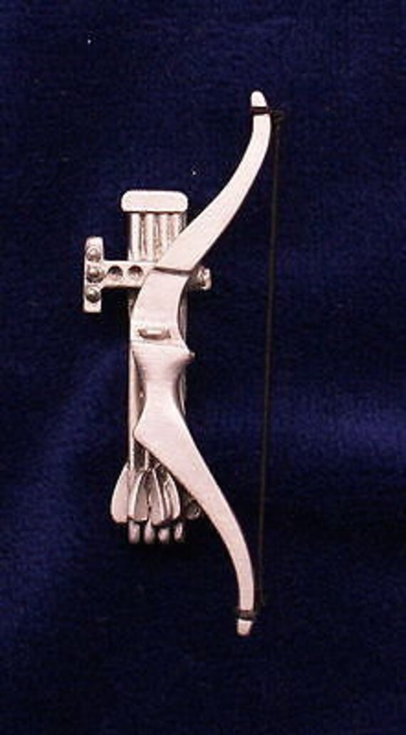 Recurve Bow Archery Pin Cap Pin Made of Pewter Custom Made Etsy
