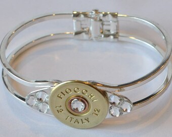 Fiocchi Italie 12 Gauge Shotgun Shell Bullet Bracelet Plaque Etsy France