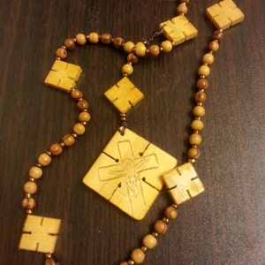 Square Crucifix Rosary