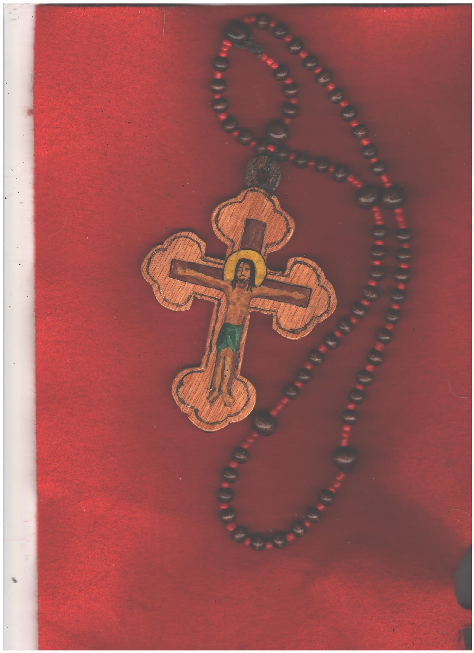 Budded Cross Wooden Bead Rosaries Etsy