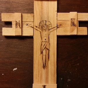 Wooden Fence Crucifix