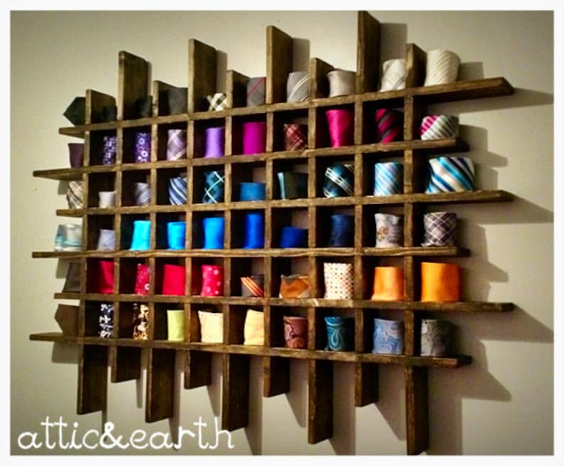Handmade tie rack Etsy