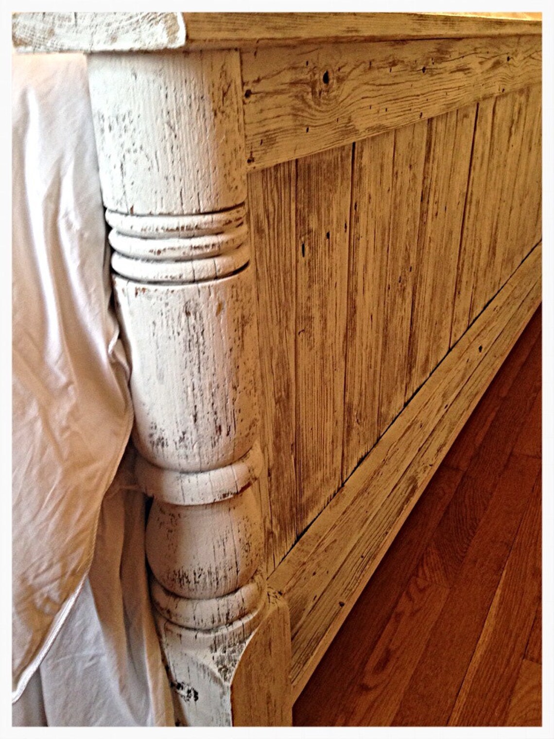 Shabby Chic handmade headboard/footboard Etsy