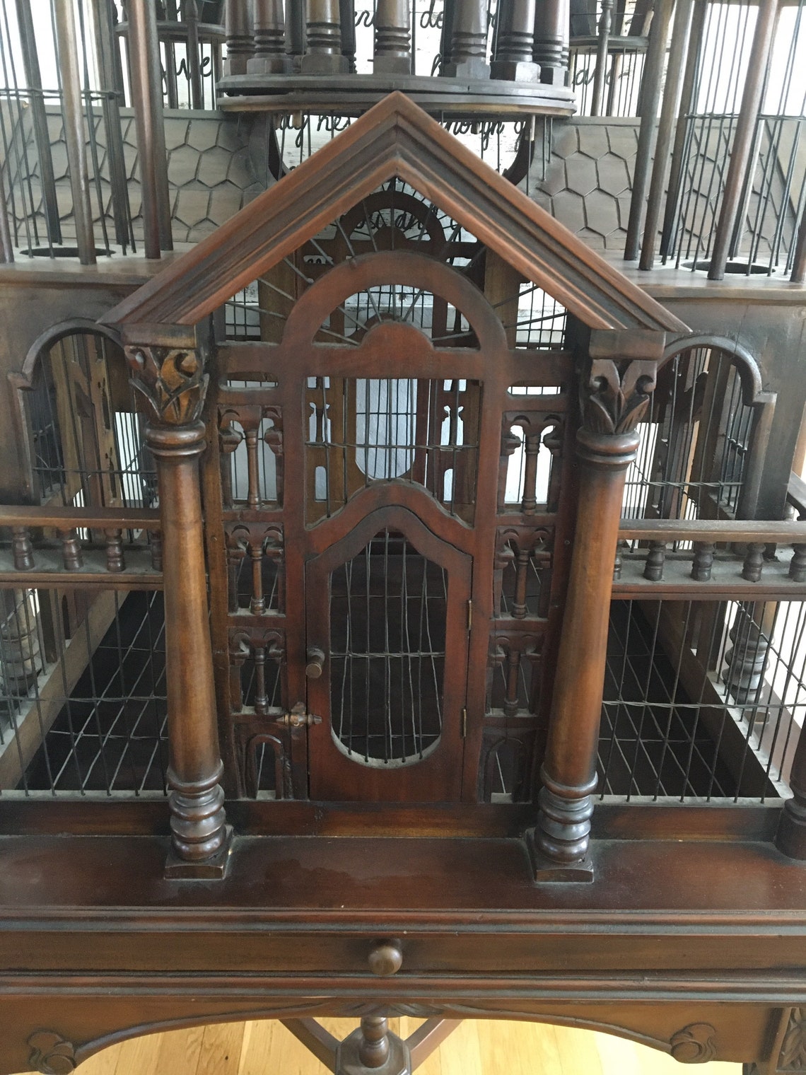 Vintage Victorian Birdcage Table Etsy