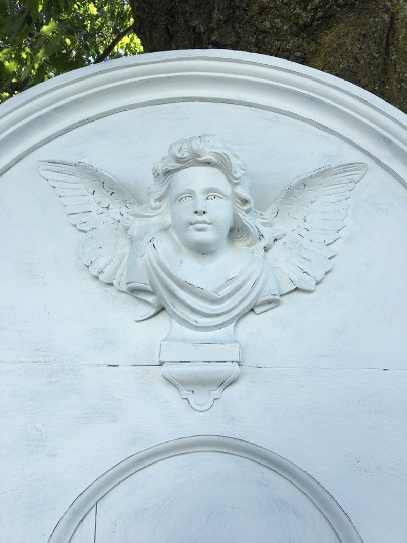Antique Queen Size Angel Headboard
