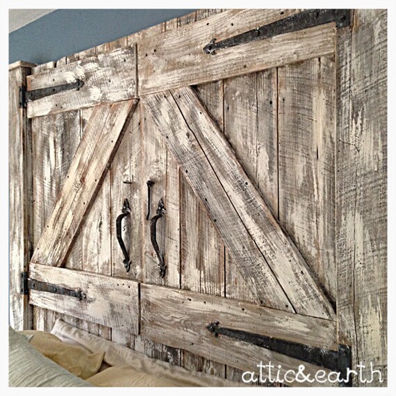 Pied De Lit Et Tete De Lit Porte De Grange Etsy