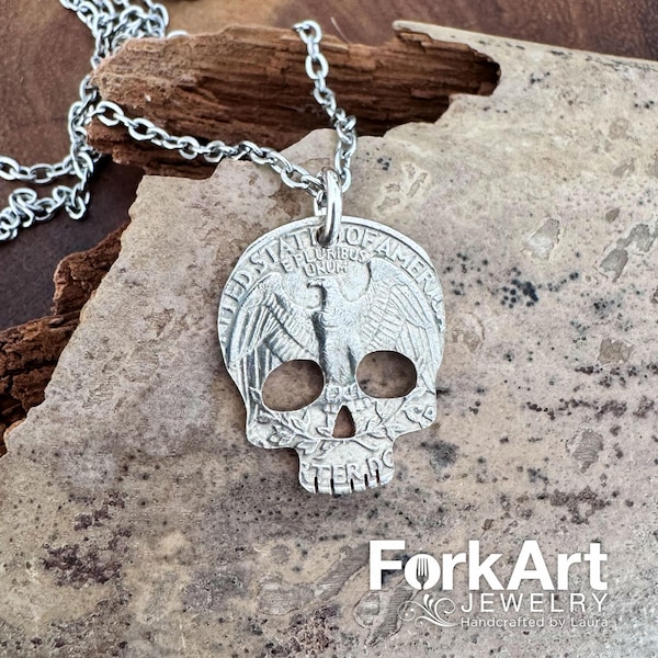 Totenkopf Münzanhänger