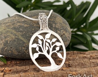 Crooked Tree Sterling Silver Spoon Pendant