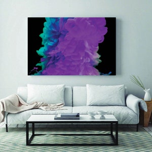 Large Canvas Art Print - Colored Smoke, Beautiful Abstract Art, Modern Wall Decor, Canvas Art, Abstract Canvas Print, Gallery Wrap