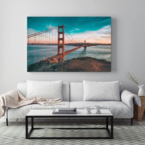 Large Canvas Art Print - The Golden Gate Bridge, San Francisco, Beautiful Art, Modern Wall Decor, Canvas Art, Canvas Print, Gallery Wrap