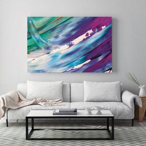 Large Canvas Art Print - Paint Brush Strokes, Beautiful Abstract Art, Modern Wall Decor, Canvas Art, Abstract Canvas Print, Gallery Wrap