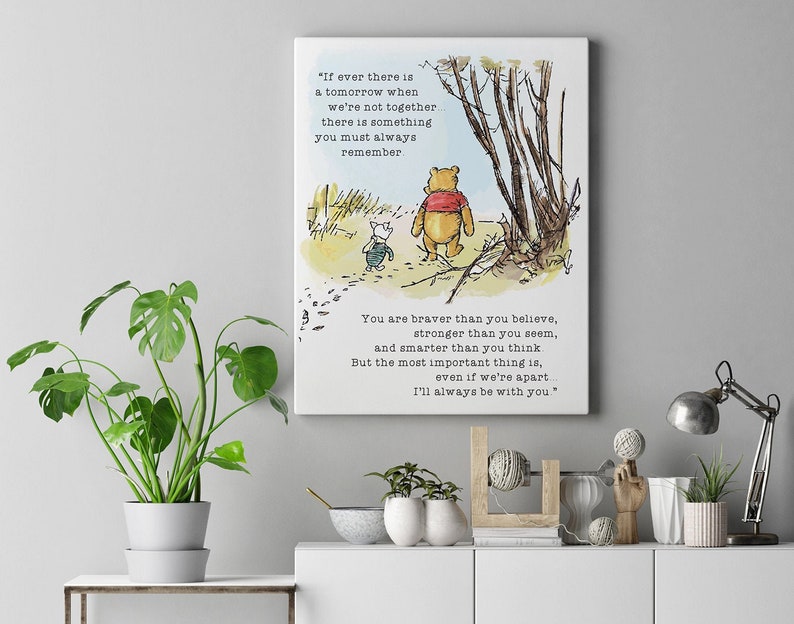 Winnie the Pooh Art Canvas or Poster Print Vintage Pooh - Etsy