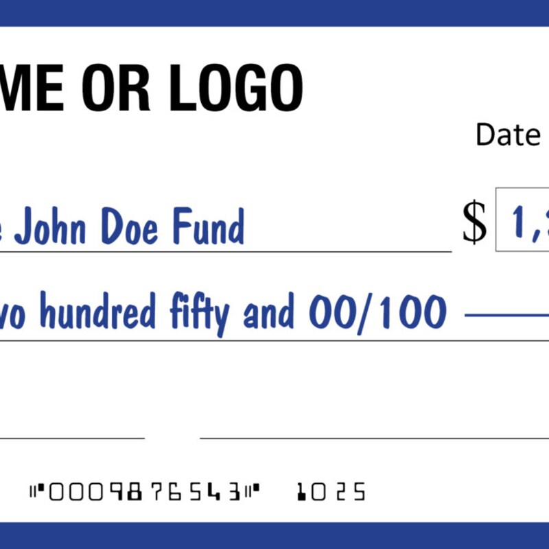 Large Check - Etsy