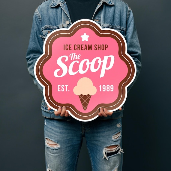 Custom Shape Sign, Weatherproof PVC or Metal Sign, Personalized Contour Cut, Your Logo, Business Sign, Hanging, Waterproof, Vendor, Outdoor