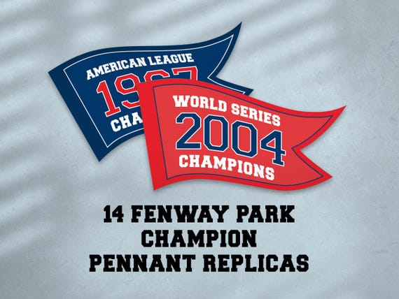Replica Boston Red Sox Fenway Park Press Box Championship Banner
