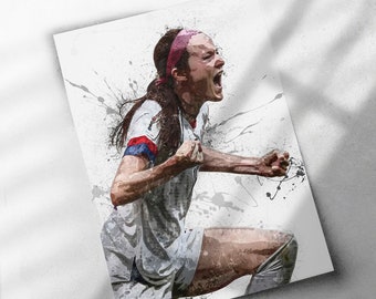 Rose Lavelle Poster, Canvas Wrap, or Framed Canvas Print - Soccer, USA, Fan Cave, Gift, Wall Art, Decor, Sports Room