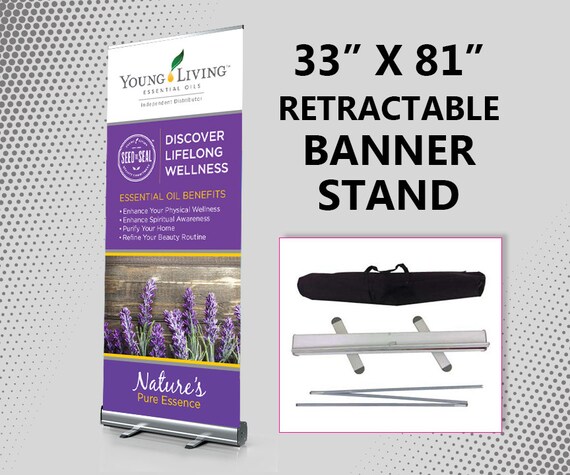 Young Living Essential Oils Banner With Retractable Banner Etsy
