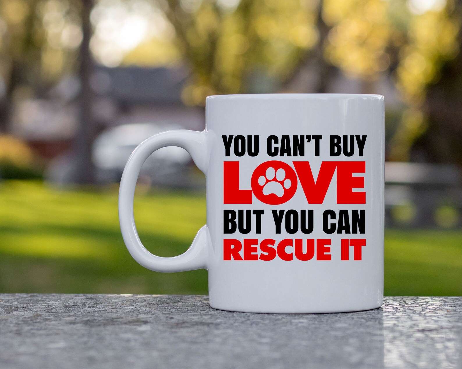 Dog Rescue Mug/Rescue a Dog/Dog Rescue Gift/Ceramic Coffe Etsy