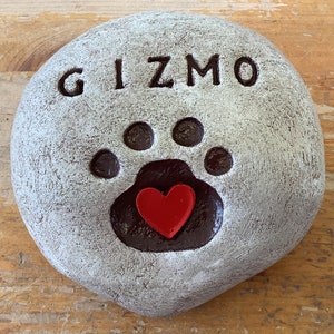 Pet memorial rock/personalized memorial rock